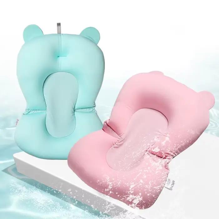 Coussin de soutien pliable pour baignoire bébé doux et confortable pour nourrisson antidérapant et facile à entretenir pour moments de bains spéciaux et cadeaux pour futures mamans
