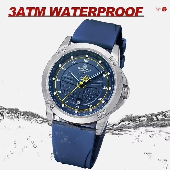 NAVIFORCE montre-bracelet à Quartz décontractée mode étanche montres pour hommes Sport bracelet en S