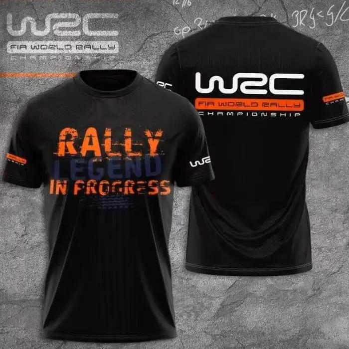 T-shirt de sport respirant pour hommes, imprimé 3D, pour fans de rallye et de course en équipe en ex