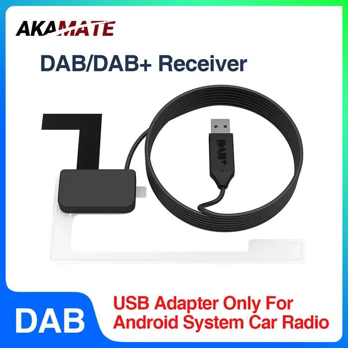 Antenne DAB pour système Android, autoradio, adaptateur USB, stéréo DAB +, récepteur, lecteur, prise