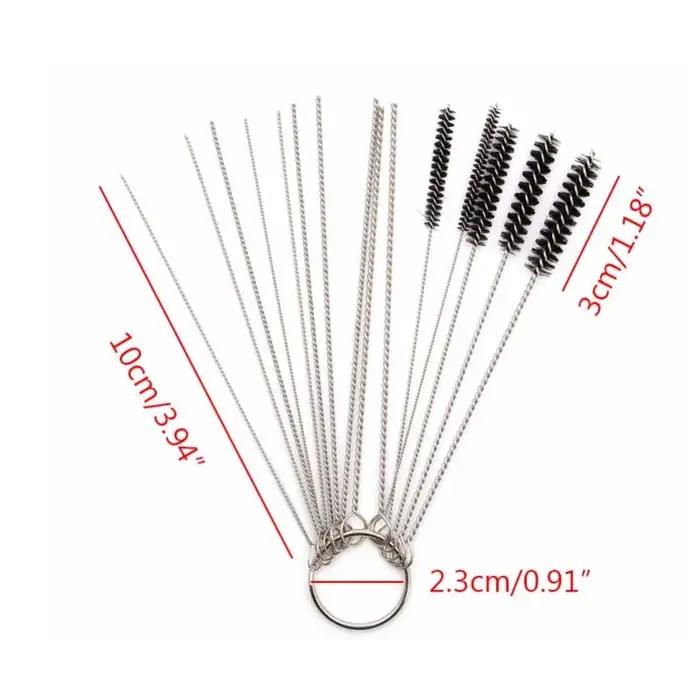 Outil de nettoyage de carburateur, Jet de saleté en carbone, brosses, aiguilles pour voiture, moto,