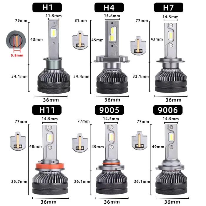DAWN KNIGHT K5C 24 V H7 H4 H1 LED ampoule de camion H11 4300 K 6000 K 110 W 24 V lampe de phare LED