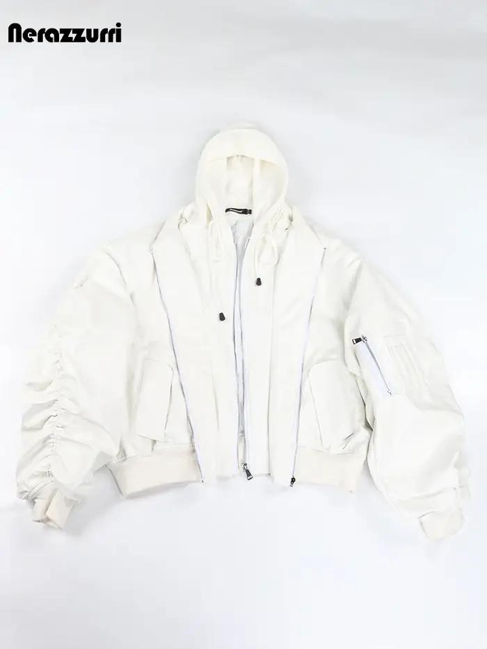 Nerazzurri Blouson en Cuir Chaud et Épais pour Homme, Vêtement Européen Cool, Beau, Respiré, Marron,
