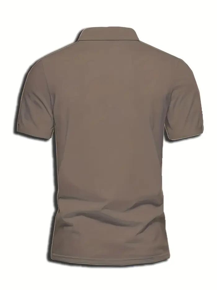 La nouvelle chemise POLO à manches courtes pour hommes pour l'été 2025 présente une impression de mo
