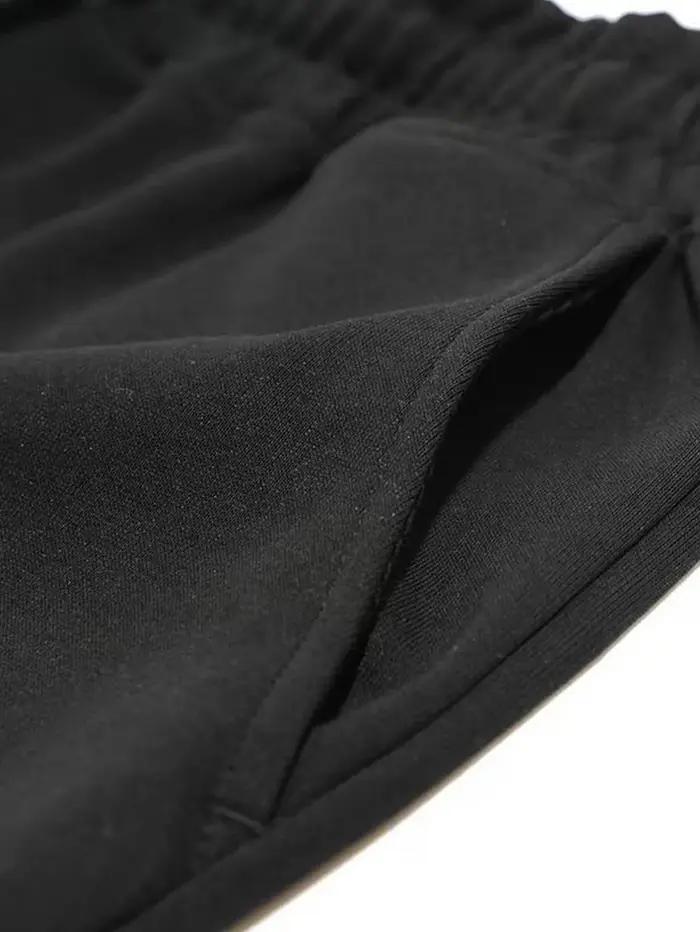 Shorts décontractés américains pour hommes, coupe ample, taille élastique avec cordon de serrage, ad