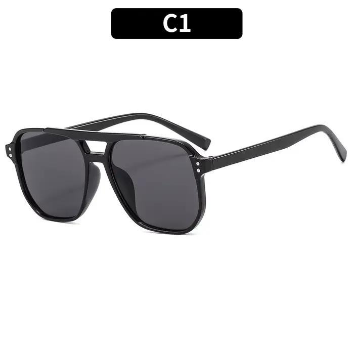 Lunettes de soleil à monture carrée Punk, Anti-UV, pour conducteur de voyage, rétro, Protection des
