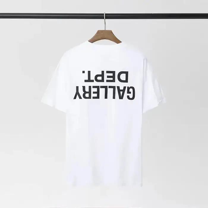 GALLERY DEPT inspiré revers imprimé T-Shirt 100% coton surdimensionné Streetwear T-Shirt hommes femm