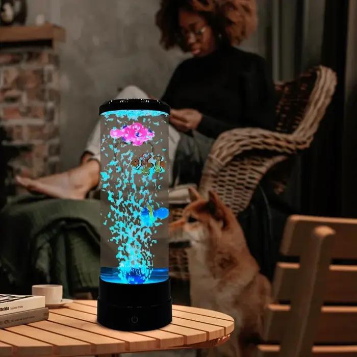 Lampe LED pour poisson, veilleuse d'ambiance, télécommande, lumières décoratives à couleur changeant