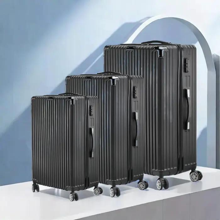 Ensemble de 3 valises Fangange, 20"24"28", coque rigide ABS, ensemble de bagages de voyage à 4 roues