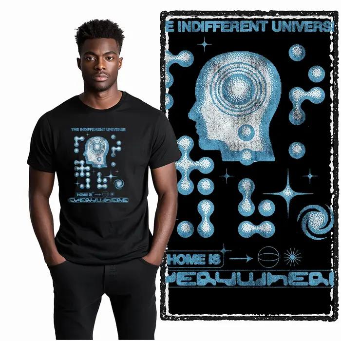 Coolmind ZF008-T-shirt 100% Coton pour Homme, Vêtement de Grande Taille, Graphique Exclusif, Cool, d