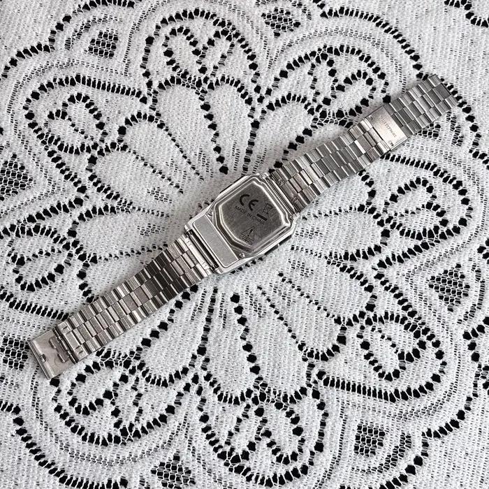 Montres en alliage d'acier inoxydable pour hommes, montres de luxe avec calculatrice, montres LED mu
