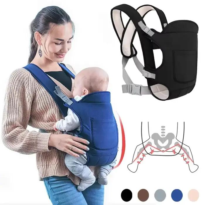 Porte-bébé multifonctionnel avant arrière bandoulière ajustable pour sorties toute l'année occasions spéciales famille
