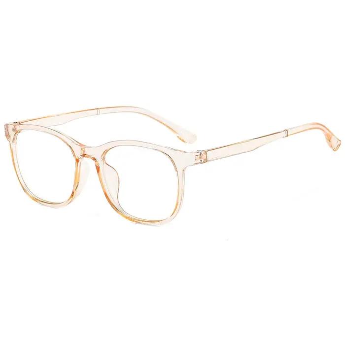 Lunettes d'ordinateur transparentes, monture carrée Anti-lumière bleue pour femmes et hommes, lunett