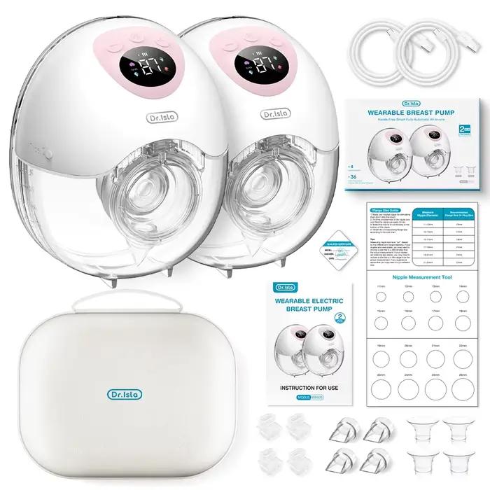 Tire-lait électrique portable MAMIJOY 4 modes - 36 niveaux d'aspiration silencieux et mains libres