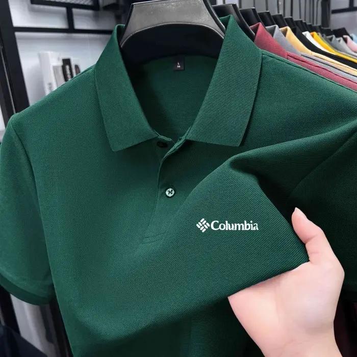 Polo d'été de luxe 100 % coton pour homme, manches courtes, imprimé lettres, 25 couleurs, T-shirt de