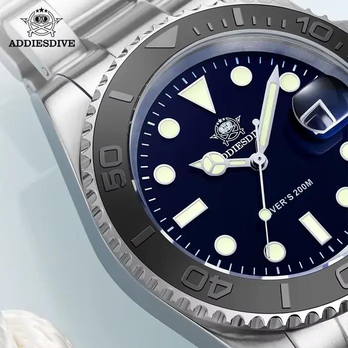 ADDIESDIVE luxueux montre à Quartz analogique pour hommes BGW9 lumineux 20 barres étanche hommes plo