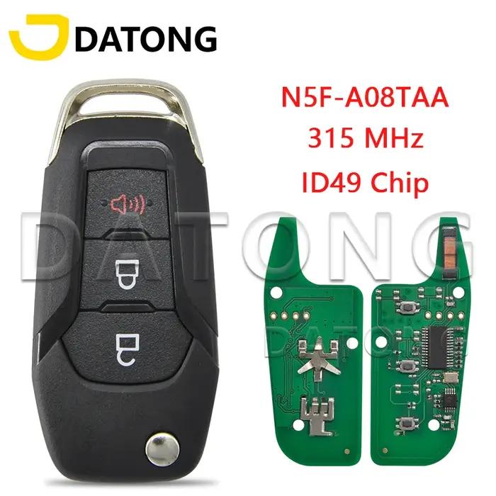 Datong World clé à distance de voiture adaptée pour Ford F150-F550 Fusion Explorer N5F-A08TAA ID49Ch