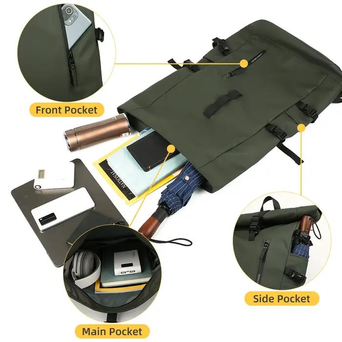 Heroic Knight – sac à dos pour hommes et femmes, sac de voyage enroulable pour l'extérieur, extensib