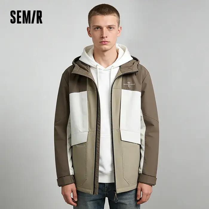 Veste Décontractée Fonctionnelle Homme Semir Printemps 2026 Imperméable Anti-taches Anti-huile Style