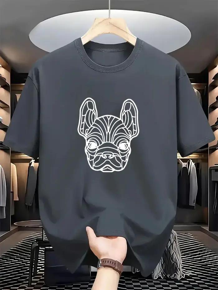T-shirt pour homme à manches courtes et col rond, doté d'un mélange de tissus doux et confortables,