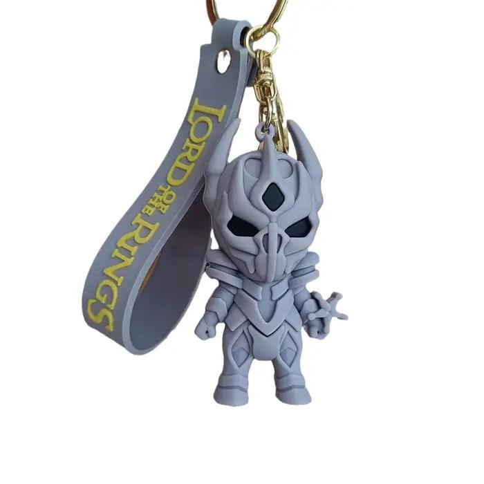 Porte-clés Seigneur des Anneaux figurine d'action tridimensionnelle voiture porte-clés sac pendentif original pour fan de fantasy et films occasionnels