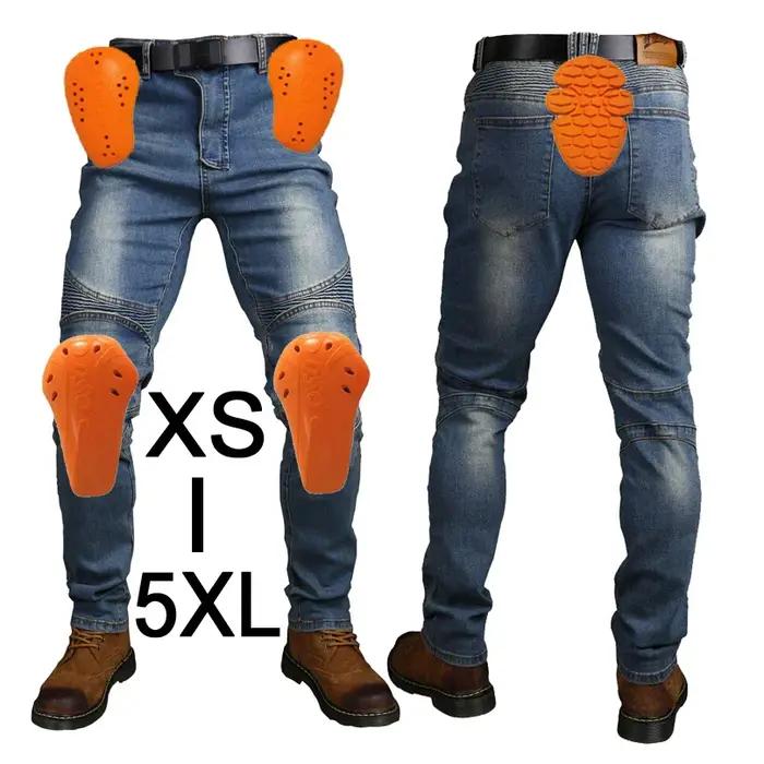Pantalon de motard, pantalon de cyclisme, jean de course avec 5 équipements de protection Anti-chute