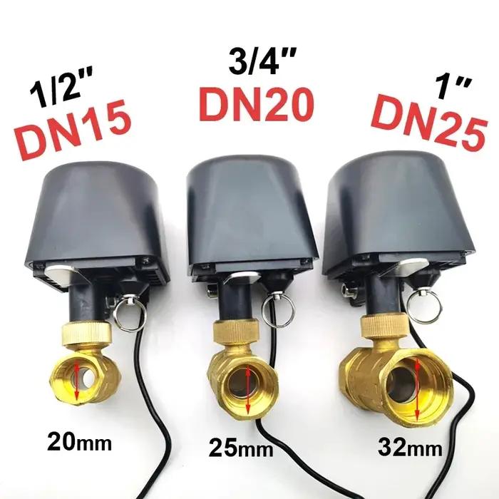 Tuya Zigbee WIFI vanne d'eau intelligente DN15 DN20 DN25 contrôle domotique robinet minuterie prise