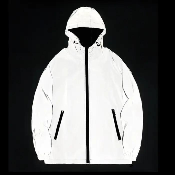 Vêtements réfléchissants de nuit pour Couple, veste de couleur unie en Polyester pour étudiant, unif
