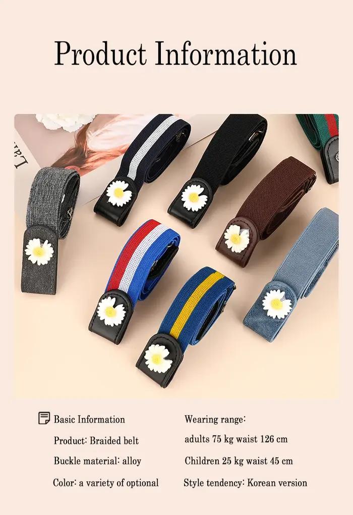 Ceintures pour femmes sans boucle taille jean pantalon sans boucle extensible taille élastique femme