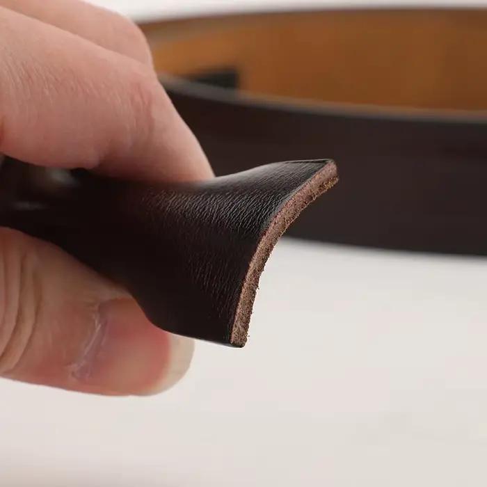 Nouveaux ceintures en cuir véritable pour hommes ceintures à boucle automatique hommes mode sans bou