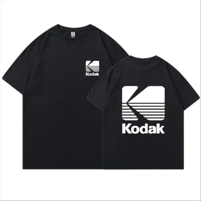 T-shirt Kodak 2026, unisexe, style coréen d'été, ample, imprimé, à manches courtes, en pur coton, st