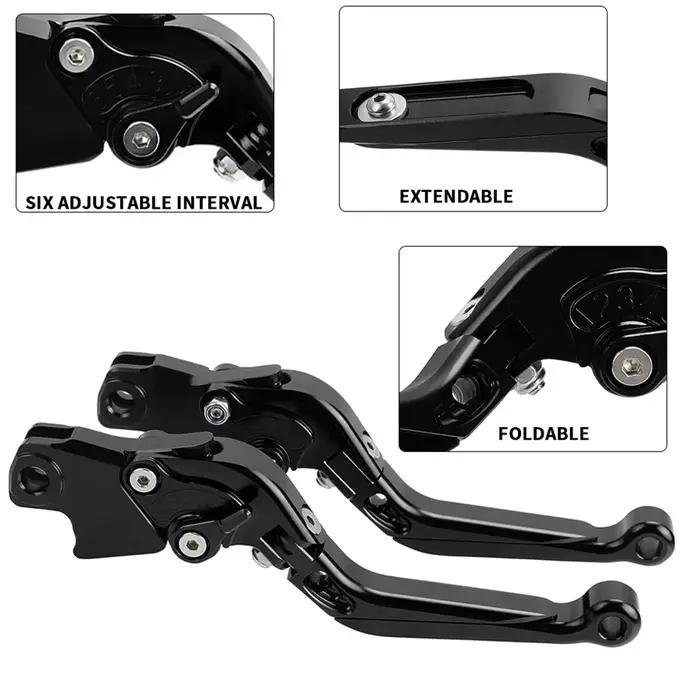 Leviers de frein et d'embrayage extensibles et réglables avec poignées de guidon, pour moto YAMAHA B