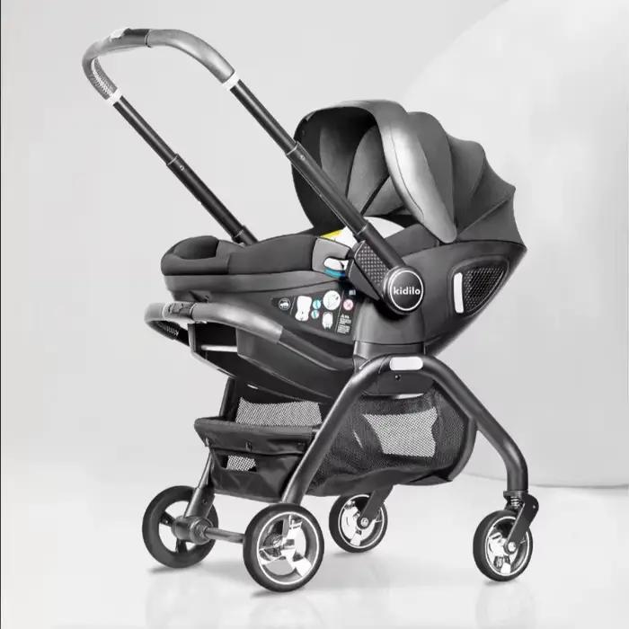 Nouvelle poussette portable 2025, siège multifonctionnel détachable, utilisable en voiture et en pou