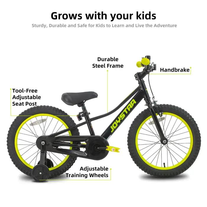 YSTAR-Vélo de montagne pour enfants avec roues d'entraînement et frein à main, chaîne pour garçons e