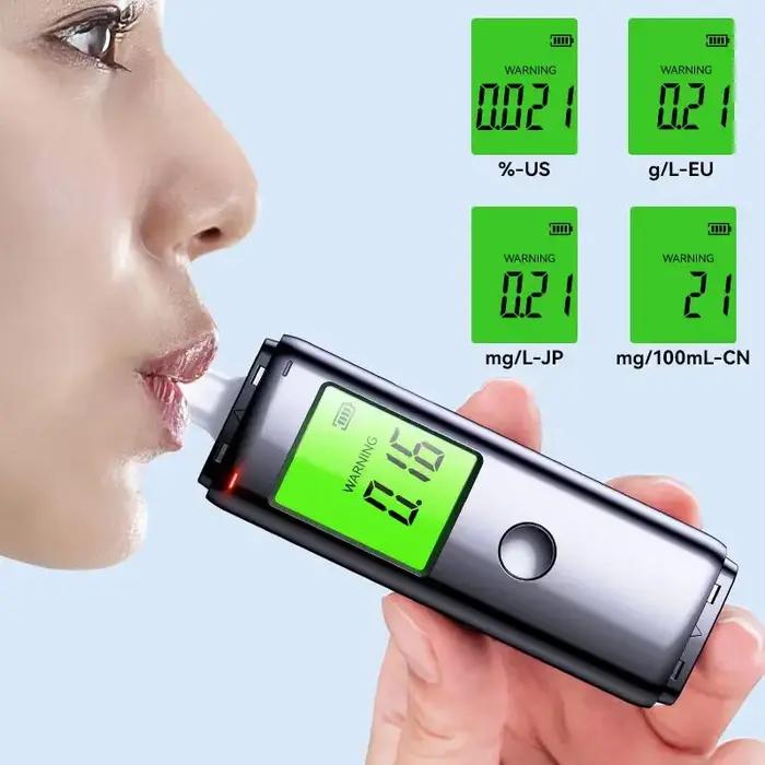 Alcootest rechargeable ZW | Précision de qualité professionnelle | Testeur d'alcoolémie portable