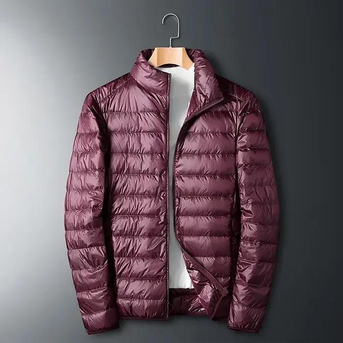 UETEEY automne hiver nouveau Ultra léger blanc canard doudoune hommes imperméable décontracté en ple