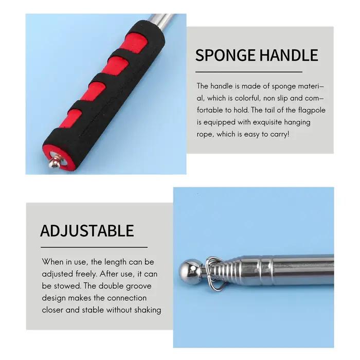 Outil de poteau télescopique portable extensible pour la détermination de la sensation, manche à ven