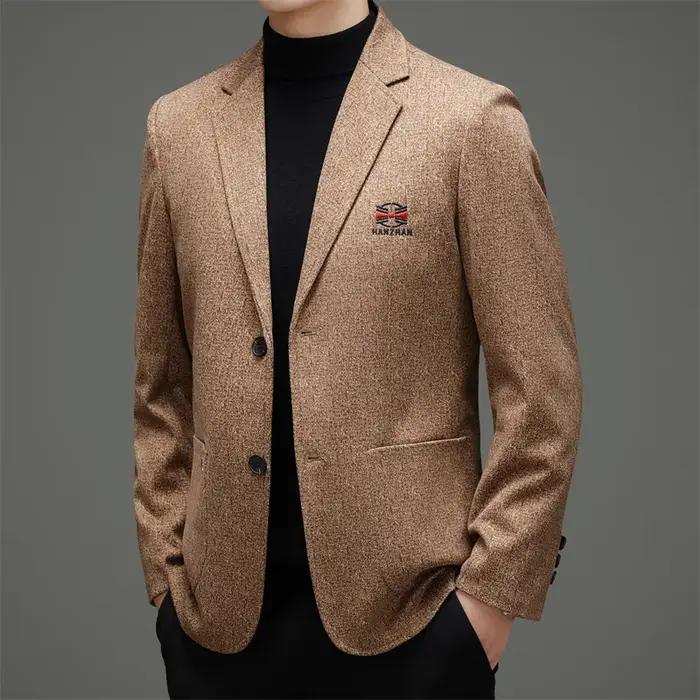Nouvelle Collection Printemps 2026 – Veste de Costume Décontractée Brodé(e) à Double Boutonnage pour