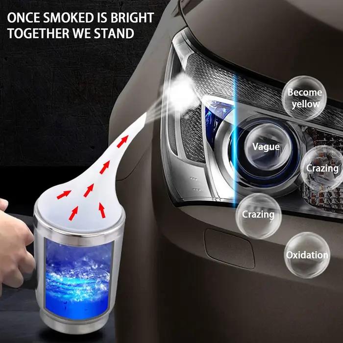 Kit de polissage chimique pour phares de voiture, 800ML, liquide polymère, réparation, dissolvant de
