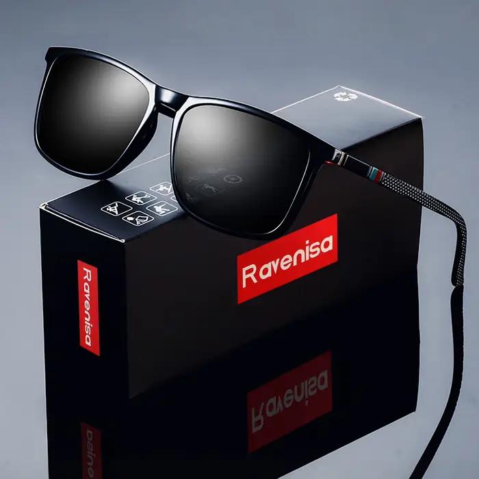 Lunettes de soleil polarisées carrées pour hommes
