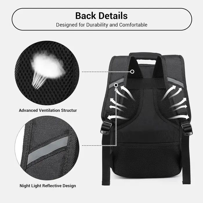 Sac de cabine KONO 40x20x25cm GRS, sac à dos de 20L pour bagage à main Ryanair sous le siège, en pol