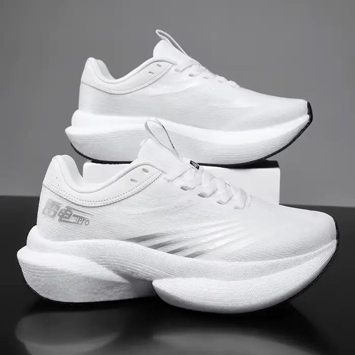 Nouvelles chaussures de course à pied avec plaque en carbone pour marathon, respirantes, légères, co