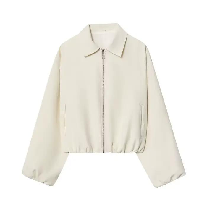 MUJER vestes bombardier bouffantes pour femmes fermeture éclair varsité veste courte femme Demi-sais
