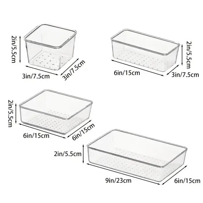 MELEvaluSet-Plateaux en plastique transparent, plateaux polyvalents, supports de synchronisation dan