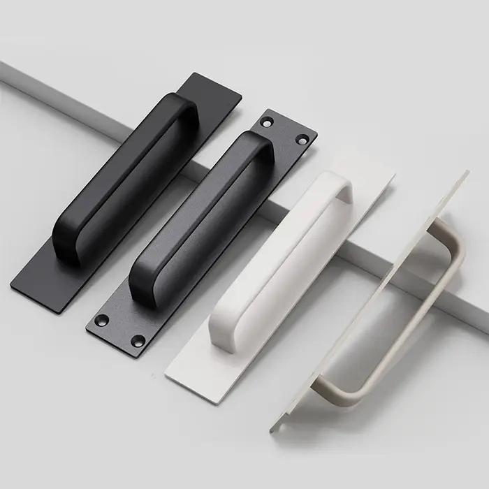 Poignée de porte sans perçage en alliage d'aluminium pour portes, fenêtres, portes coulissantes, portes coulissantes en verre et tiroirs d'armoire élégante pour la décoration intérieure et les occasions spéciales