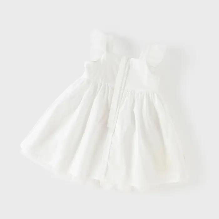 Robe de princesse en maille pour filles Dave Bella, robe de bal brodée sans manches pour enfants, ro