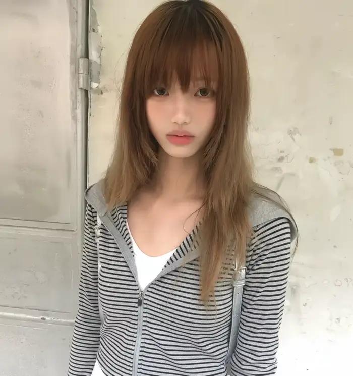 Tonngirls Y2k sweat à capuche japonais femmes à manches longues rayé sweat Streetwear américain swea