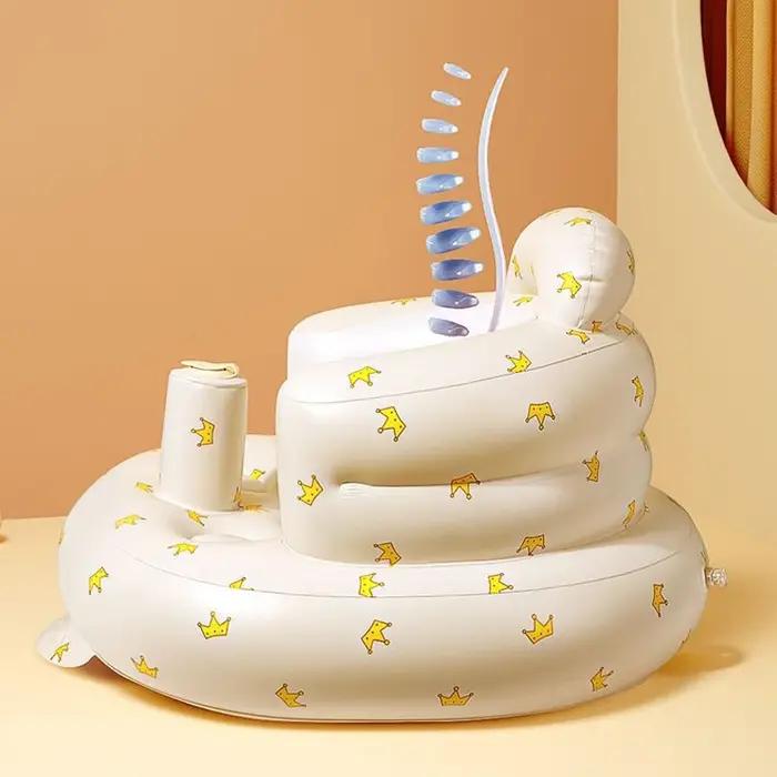Siège Gonflable pour Bébés Apprendre à S'Asseoir 3 à 36 Mois Design Innovant Pompe Intégrée Portable Occasions Spéciales
