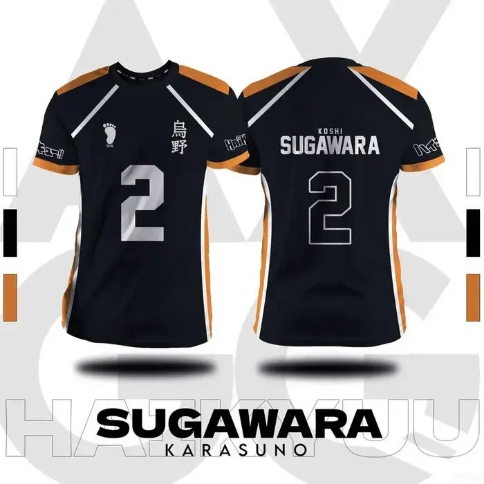 Haikyuu Fukurodani Hinata dessin animé Cosplay hommes maillot été à manches courtes enfants t-shirt