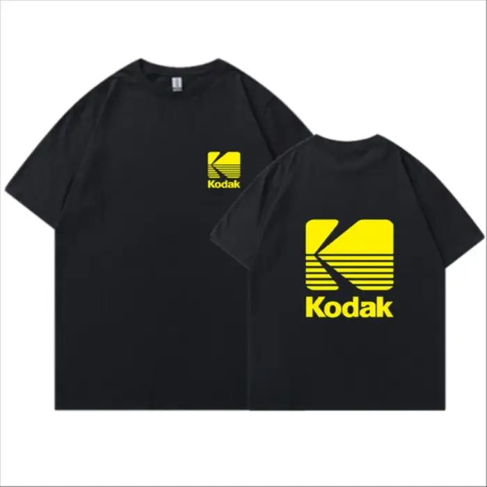 T-shirt Kodak 2026, unisexe, style coréen d'été, ample, imprimé, à manches courtes, en pur coton, st